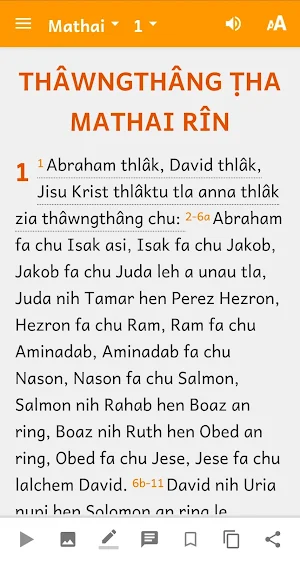 Bawm Bible Screenshot 1