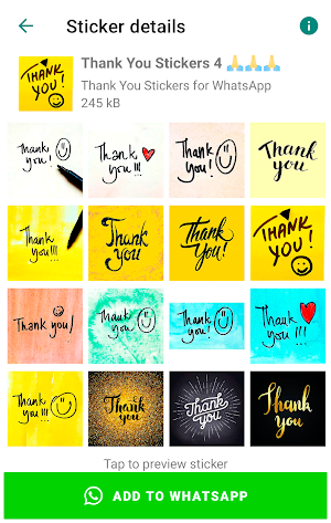 Thank You Sticker for WhatsApp Screenshot 1