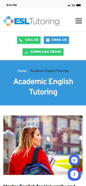 ESL Tutoring Services Screenshot 0