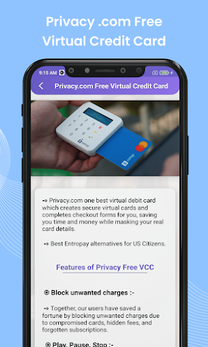Apply for Virtual Credit Card Screenshot 2