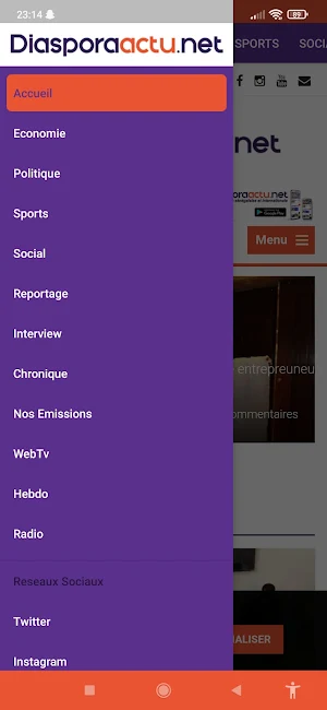 Diaspora Actu Screenshot 1