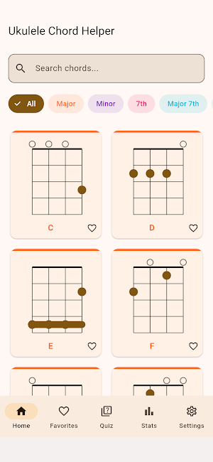 Ukulele Chord Helper - Chords Screenshot 0