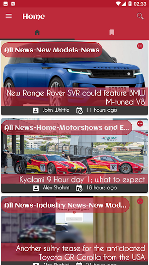 Cars Magazine Screenshot 1