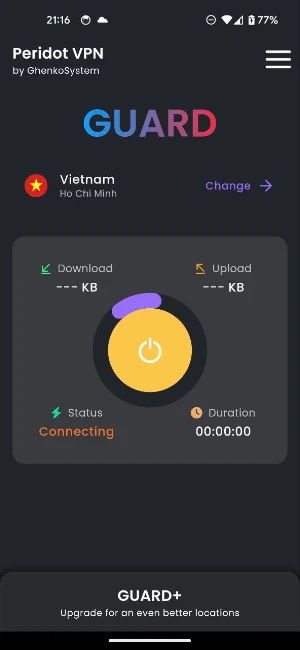 Peridot VPN: The Gatekeeper Screenshot 1