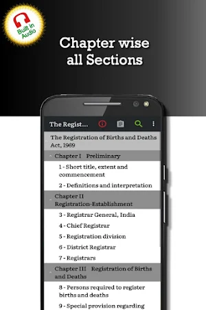 Registration of Births and Deaths Act 1969 Screenshot 1