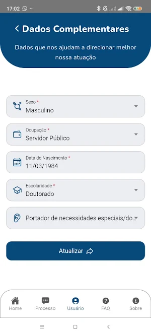 Ouvidoria STM Screenshot 2