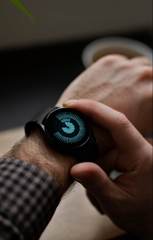 Tempus Aqua Android Watch Face Screenshot 2