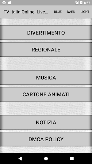 TV Italia Online: Live TV Screenshot 2