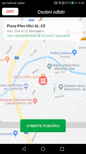 Pizza Přes Ulici - Albrechtice Screenshot 1