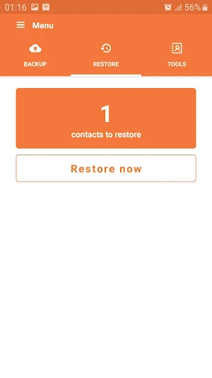 Contacts Backup Restore Screenshot 2