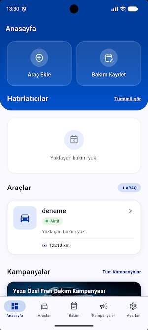Araç Bakım / Vehicle Tracker Screenshot 0