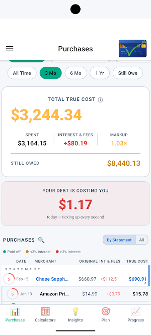 Pay Down: Credit Card Payoff Screenshot 0