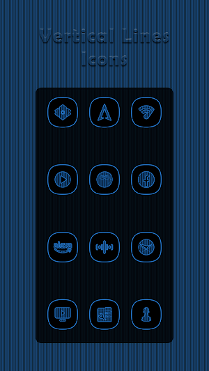 Vertical Blue Lines Icons Screenshot 3
