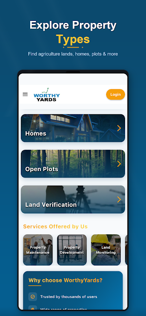 WorthyYards Screenshot 1