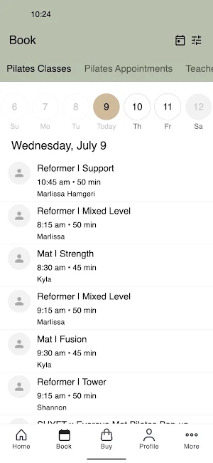 Shyft Pilates Screenshot 1