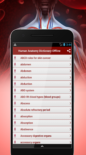 Human Anatomy Dictionary Offline Screenshot 1