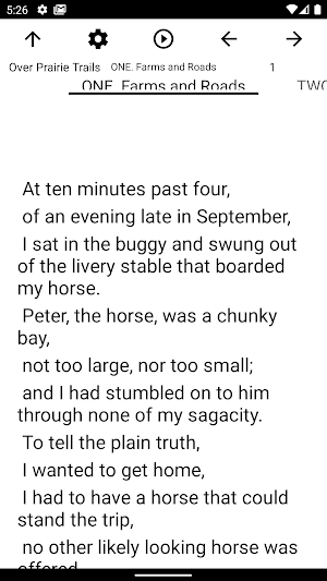 Book, Over Prairie Trails Screenshot 1