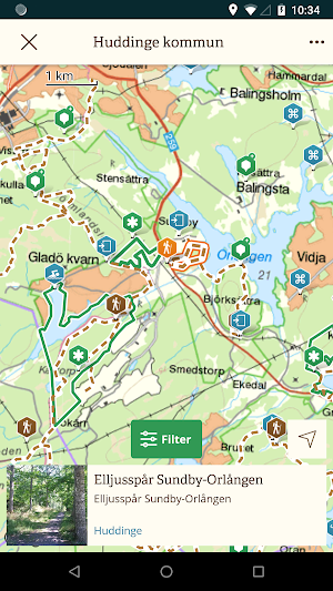 Huddinge Naturkarta Screenshot 2