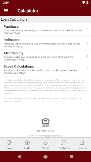 Province Mortgage Screenshot 1