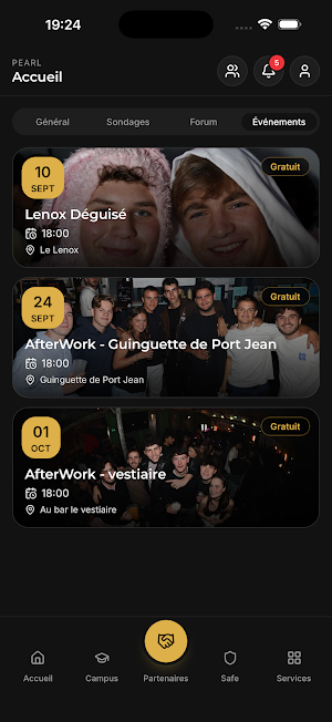 Pearl App - BDE Icam Nantes Screenshot 1