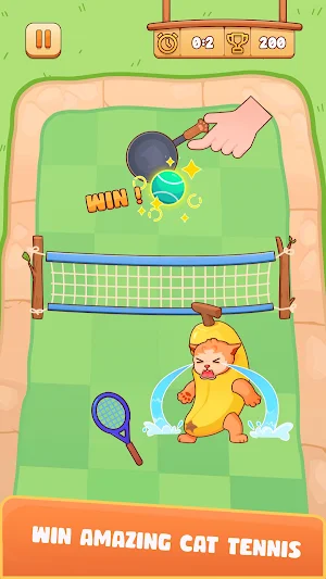 Tennis Cat - Meme Battle Screenshot 2