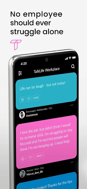 TalkLife Workplace Screenshot 0