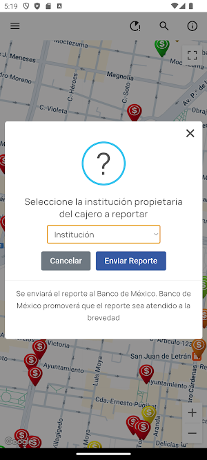 UbiCajeros Banxico Screenshot 2