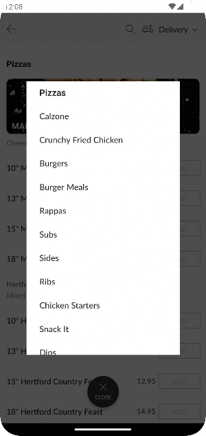 Crunchy Fried Chicken AndPizza Screenshot 1