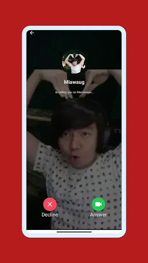 Miawaug Fake Video Call Screenshot 1
