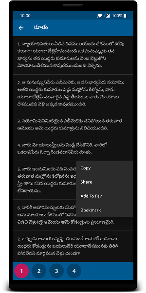 పవిత్ర బైబిల్ - Telugu Bible Offline Free Download Screenshot 1