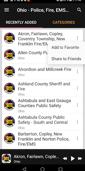 Police Scanner Radio - Ohio, USA Screenshot 1