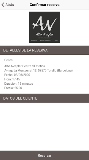 Alba Nespler Centre d'Estètica Screenshot 2