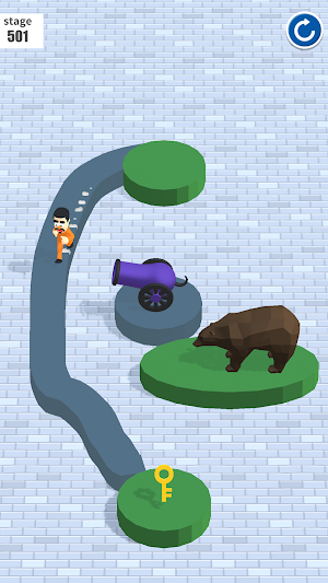 Draw escape route -簡単脳トレ- Screenshot 1