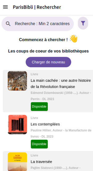 ParisBibli Screenshot 0