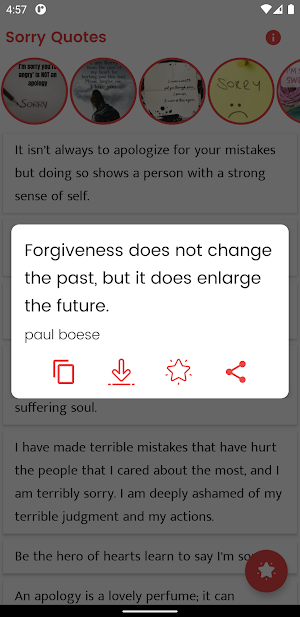 Sorry Quotes and Sayings Screenshot 2