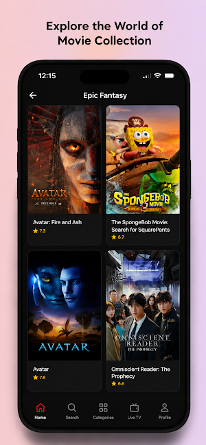 Bili Stream: Browse Fav Movies Screenshot 1