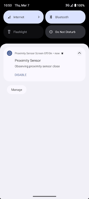 Proximity Sensor Screen Off Screenshot 2