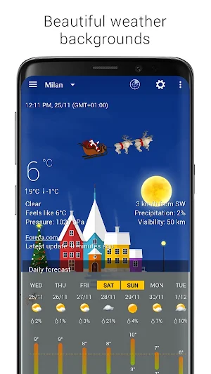 Animated Christmas backgrounds premium add-on Screenshot 0
