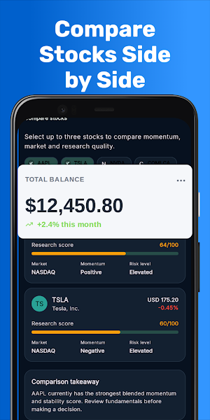 Stocks: Track & Research Watch Screenshot 2