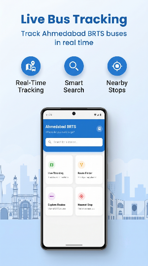 BRTS Tracker Ahmedabad & Guide Screenshot 1