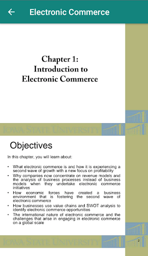 Electronic Commerce Screenshot 1