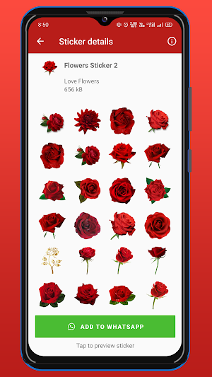 WASticker: Love Flowers Screenshot 1
