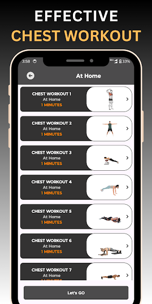 Chest Workout at Home Screenshot 2