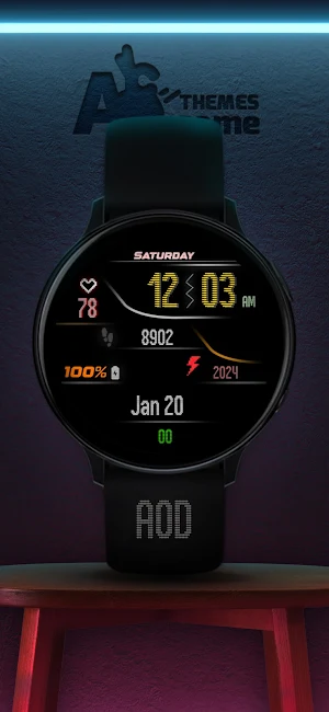 Gradient 010-Digital WatchFace Screenshot 1