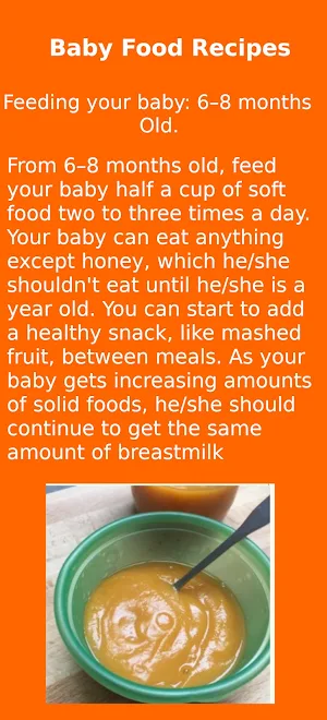 Baby Food Recipes Screenshot 2