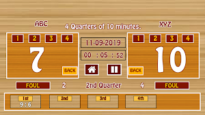 Ultimate Basketball Scoreboard Screenshot 2
