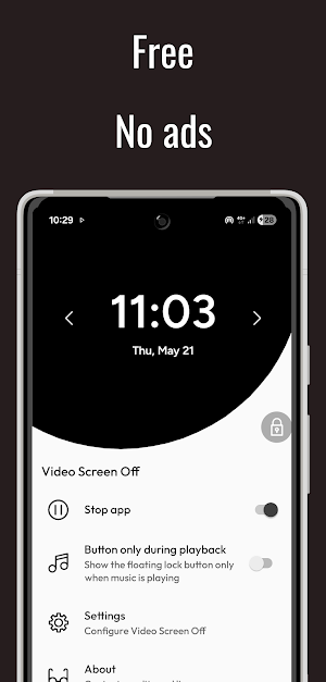 Video Screen Off—Black Screen Screenshot 2
