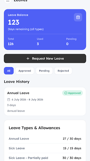 Elate HRMS Screenshot 2