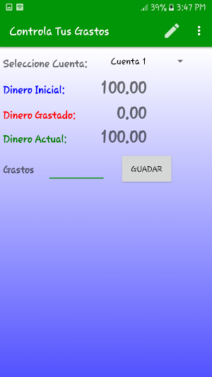 Controla Tus Gastos Screenshot 1