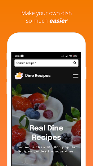 Dine Recipes Screenshot 0